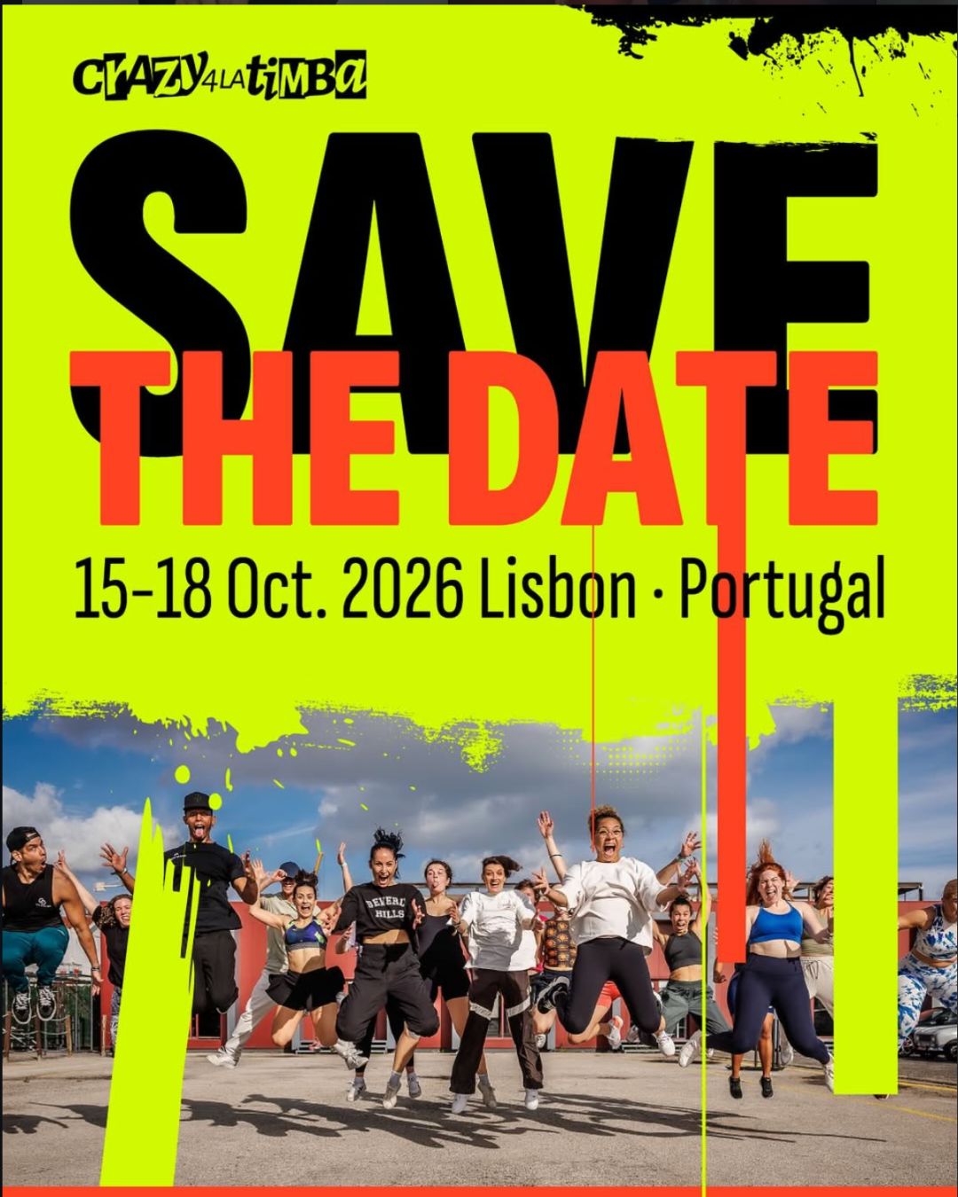 Save the Date Crazy4LaTimba, 15 a 18 de outubro de 2026, Lisboa