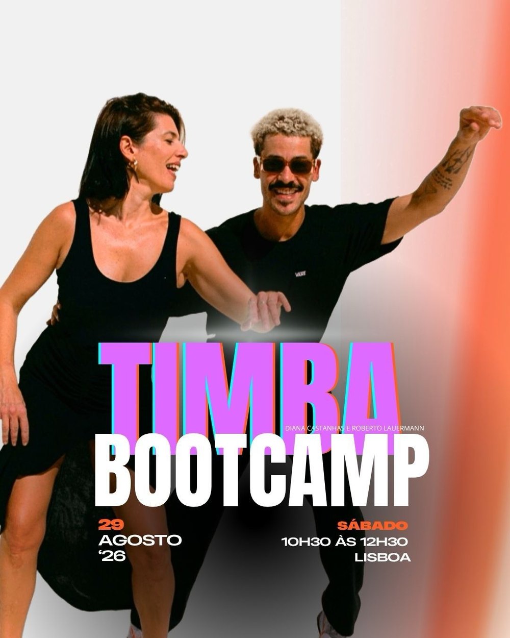Cartaz Timba Bootcamp, 29 de Agosto, Lisboa